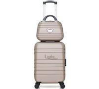 lpb luggage - set de 2 valises aurelia-h 50 cm 4 roues - beige beige G