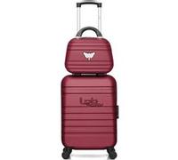 LPB LUGGAGE - Set de 2 Valises AURELIA-H 50 cm 4 Roues - rouge