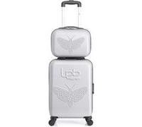 LPB LUGGAGE - Set de 2 Valises FRANCETTE-H 50 cm 4 Roues - gris