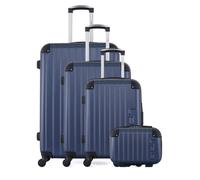 LPB LUGGAGE - Set de 4 Valises HAMBOURG-C 75 cm 4 Roues - bleu