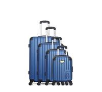 LPB LUGGAGE - Set de 4 Valises MARIANNE-M 75 cm 4 Roues - bleu