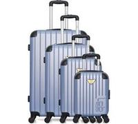 lpb luggage - set de 4 valises marianne-m 75 cm 4 roues - bleu dore bleu dore G