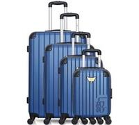 lpb luggage - set de 4 valises marianne-m 75 cm 4 roues - marine marine G