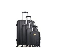 LPB LUGGAGE - Set de 4 Valises MARIANNE-M 75 cm 4 Roues - noir