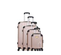 LPB LUGGAGE - Set de 4 Valises MARIANNE-M 75 cm 4 Roues - rose