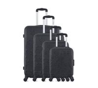 LPB LUGGAGE - Set de 4 Valises NAIS-M 75 cm 4 Roues - NOIR