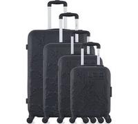 lpb luggage - set de 4 valises nais-m - noir NOIR G