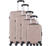 lpb luggage - set de 4 valises nais-m - rose dore ROSE DORE G