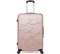 lpb luggage - valise grand format aelys 75 cm 4 roues - rose dore rose dore G