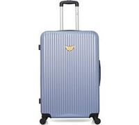 lpb luggage - valise grand format agata 75 cm 4 roues - bleu dore bleu dore G
