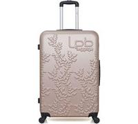 - valise grand format abs naïs 4 roues 75 cm - rose dore