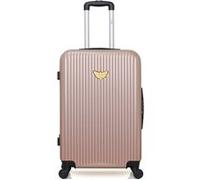 lpb luggage - valise weekend agata 65 cm 4 roues - rose dore rose dore G