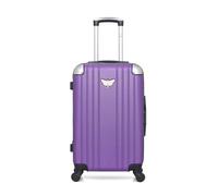 - valise weekend abs amelie-a 4 roues 60 cm - violet