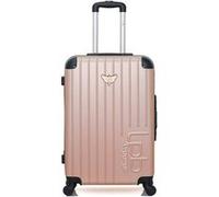 lpb luggage - valise weekend marianne 65 cm 4 roues - rose dore rose dore