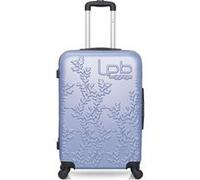 lpb - valise weekend abs naïs 4 roues 65 cm - bleu dore bleu dore