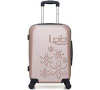 - valise cabine abs eleonor 4 roues 55 cm - rose dore