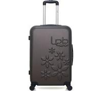 lpb - valise weekend abs eleonor 4 roues 65 cm - gris fonce gris fonce G