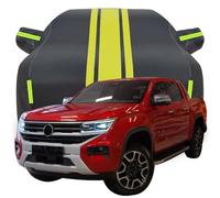 LPCQS Housse de Voiture Complète pour Amarok Pick-up, Étanche/Anti-Rayures/Anti-UV Bâche de Voiture, Respirante Couverture,C-Black-Yellow