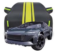 LPCQS Housse de Voiture Complète pour Audi Activesphere Concept Car, Étanche/Anti-Rayures/Anti-UV Bâche de Voiture, Respirante Couverture,C-Black-Yellow
