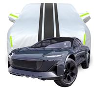 LPCQS Housse de Voiture Complète pour Audi Activesphere Concept Car, Étanche/Anti-Rayures/Anti-UV Bâche de Voiture, Respirante Couverture,B-Silver-Black