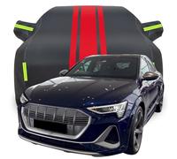 LPCQS Housse de Voiture Complète pour Audi e-tron S Sportback, Étanche/Anti-Rayures/Anti-UV Bâche de Voiture, Respirante Couverture,A-Black-Red