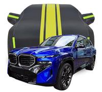 LPCQS Housse de Voiture Complète pour BMW XM, Étanche/Anti-Rayures/Anti-UV Bâche de Voiture, Respirante Couverture,C-Black-Yellow