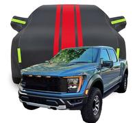 LPCQS Housse de Voiture Complète pour Ford SVT Raptor F-150 Raptor, Étanche/Anti-Rayures/Anti-UV Bâche de Voiture, Respirante Couverture,A-Black-Red