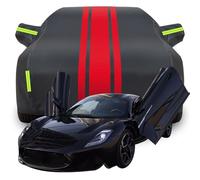 LPCQS Housse de Voiture Complète pour Maserati MC20, Étanche/Anti-Rayures/Anti-UV Bâche de Voiture, Respirante Couverture,A-Black-Red