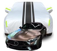 LPCQS Housse de Voiture Complète pour Mercedes-AMG SL63, Étanche/Anti-Rayures/Anti-UV Bâche de Voiture, Respirante Couverture,B-Silver-Black