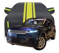 LPCQS Housse de Voiture Complète pour Range Rover Sport SUV, Étanche/Anti-Rayures/Anti-UV Bâche de Voiture, Respirante Couverture,C-Black-Yellow