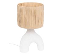 Atmosphera Lampe à poser Tania 47 cm céramique Blanc