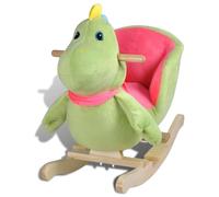 LPERTGFHU Balançoire en peluche dinosaure, pour enfants de 12 à 36 mois | 60 x 32 x 54 cm. Charge maximale de 25 kg, siège rembourré