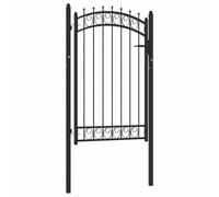 LPERTGFHU Portail de clôture de jardin EMMEN - 103 x 117 cm | Avec poteaux et charnières, mécanisme de fermeture stable