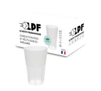 LPF LE PETIT FOURNISSEUR - 10 Gobelets Granity Réutilisables 33/40cl - Plastique Polypropylène Rigide - Couleur Givrée..