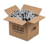 LPF LE PETIT FOURNISSEUR - 100 Fontaines Lumineuses et Scintillantes pour Gâteau ou Bouteille - Décoration festive - Durée : 60 sec réelles - Sans Odeur - Catégorie F1 - Conforme normes européeenes