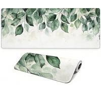 Lpfieonn Feuille Tapis de Souris Gaming XXL- 80x30cm - Blanc Tapis de Bureau XXL -sous-Main Bureau Gamer -Bords Cousus Imperméable Antidérapant- Haute précision et Vitesse, pour Gamer, PC PF-2956