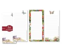 LPG Greetings Butterfly Gardens Notepad, 3-Pack, Multicolor, 9 x 4 Inches