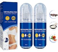 LPGTech Lot de 2 sprays refroidisseurs de cryolipolyse japonais pour aider à brûler les graisses sous-cutanées et la cellulite pour prévenir l'accumulation de graisses