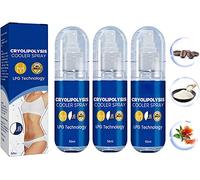 LPGTech Lot de 3 sprays refroidisseurs de cryolipolyse japonais pour aider à brûler les graisses sous-cutanées et la cellulite pour prévenir l'accumulation de graisses