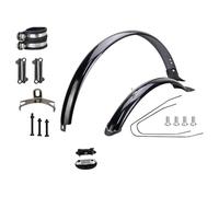 LPHFDCS Garde Boue VTT Garde-Boue Avant et arrière de vélo 26 Pouces Pièces de Rechange Garde-Boue de vélo de Montagne Portables Garde Boue Velo(Black Brace w Clamp)