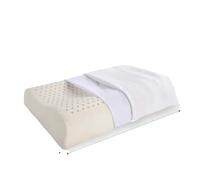 LPHFDCS Oreiller en latex naturel pour adulte, coussin de massage en latex avec noyau en mousse à mémoire de forme, style vague 30 x 50 cm