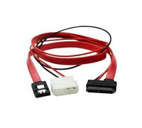 LPIQSPLK Câble SATA mince Slim SATA 7 + 6 13 broches vers SATA 7 broches + alimentation 4 broches câble de convertisseur de données 30 CM 50 cm for lecteurs CD/DVD(0.3M)