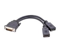 LPIQSPLK LFH DMS 59Pin câble répartiteur mâle vers 2 HDMI VGA DVI DP Femelle Adaptateur d'extension for Carte Graphique Ordinateur TV Moniteur projecteur(DMS 59Pin-2 DP)