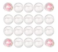 Lpitoy 20 Pièces Capsules De Distributeur Automatique, Capsules De Machine À Gommes Récipient Transparent, Capsules Rondes Vides Transparentes Panier De Pâques Fournitures