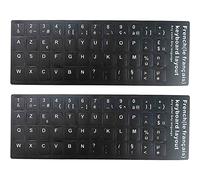 Lpitoy 2pcs Stickers De Clavier Français Universels, Autocollants De Clavier D'ordinateur Alphabet pour Ordinateur Portable Ordinateur Portable Ordinateur Portable