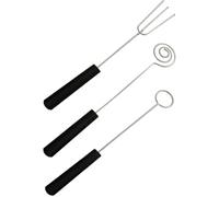 Lpitoy 3 Pièces Outils De Trempage De Bonbons Ensemble De Cuillères Fourchette À Trempage De Chocolat Cuillères De Décoration Culinaire Crayon d'art De Chef pour Chocolats Faits À Main