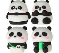 Lpitoy 4 Pièces Taille-Crayon Mignon Dessin Animé Panda Taille-Crayon Petit Taille-Crayon Manuel Kawaii Taille-Crayon Papeterie Fournitures De Bureau Scolaire