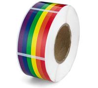 Lpitoy 500 Pièces Autocollants De Fierté Gay Autocollants De Drapeau De Fierté De Progrès Autocollants Arc-en-Ciel LGBTQ Rouleau D'autocollants Auto-adhésifs pour Les Décorations