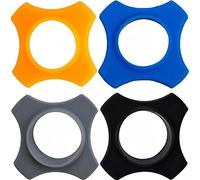 Lpitoy Anneau De Protection De Microphone, 4 Pièces, Anneau Anti-roulis pour Microphone Portable sans, Anneau De Rouleau De Microphone, Manchon De Protection Antidérapant pour Micro sans