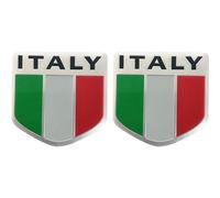 Lpitoy Autocollants De Voiture Drapeau Italien 3D, 2 Pièces, Badges Emblèmes, Décor De Carrosserie De, Accessoires De Style De Voiture